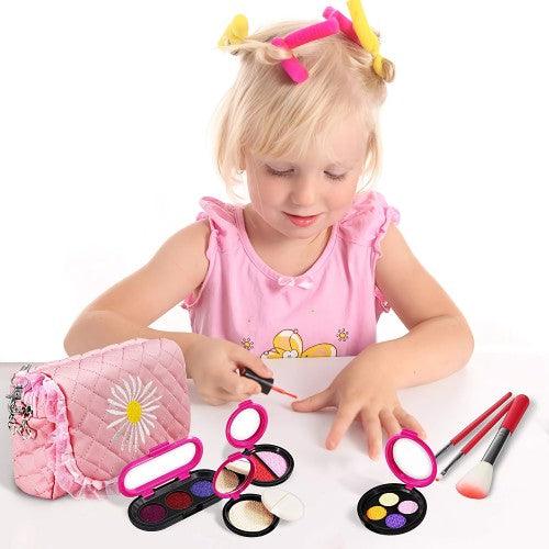 22PC Pretend Roleplay Makeup Kit with 2 Cosmetic Bags, Phone, Eyeshadow, Blush, Lipstick, Sunglasses for Children Kids Girls Ages 3+ - Toytexx 22PC Pretend Roleplay Makeup Kit with 2 Cosmetic Bags, Phone, Eyeshadow, Blush, Lipstick, Sunglasses for Children Kids Girls Ages 3+ - Toytexx